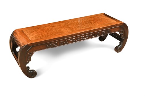 Lot 199 - A Chinese hardwood Opium table