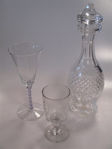 Lot 58 - Glass, various, some signed, and a pair of...