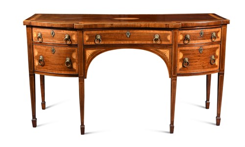 Lot 342 - A Sheraton mahogany sideboard