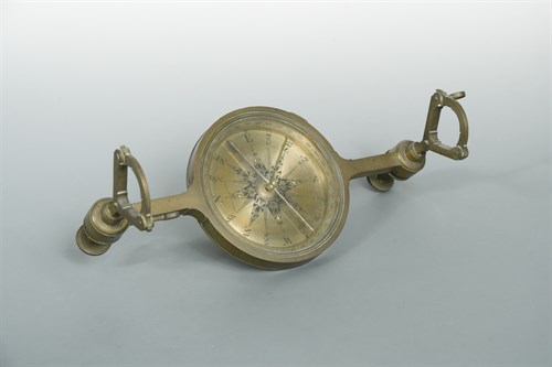 Lot 298 - see item 7. combined. A bronze surveying level...