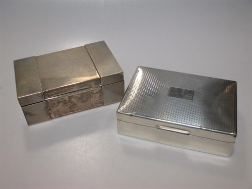 Lot 158 - Two table cigarette boxes
