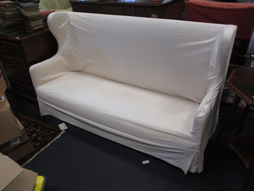 Lot 428 - A sofa with loose cover, 160cm wide