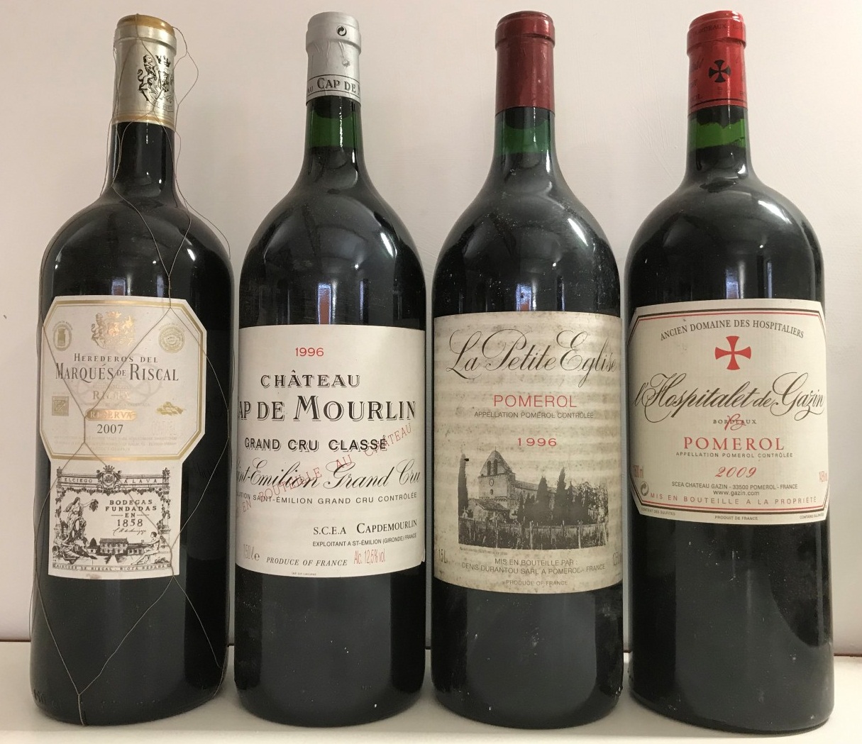 Lot 177 - Four magnum bottles. La Petite Eglise, Pomerol...