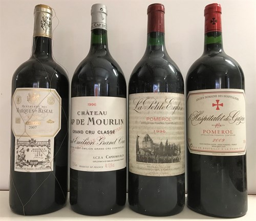 Lot 177 - Four magnum bottles. La Petite Eglise, Pomerol...