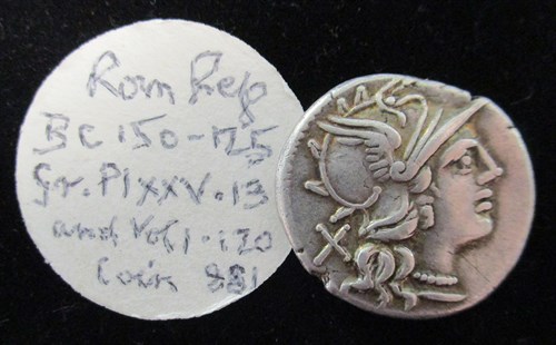 Lot 277 - Roman Republic Denarius, 150-125 BC