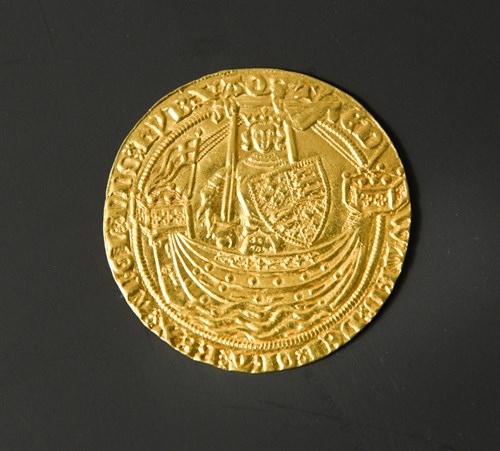 Lot 253 - Edward III (1327-1377) gold Noble, 7.7g, Calais mint