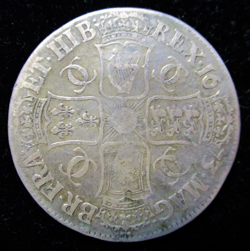 Lot 266 - Great Britain crowns 1673, F (x2), 1676 F with scuffed date and 1696 F (4)