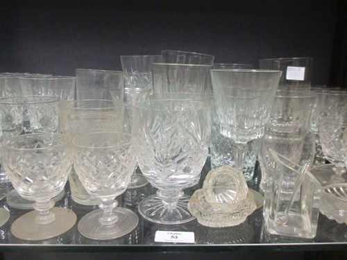 Lot 50 - A collection of 19th century and later glassware