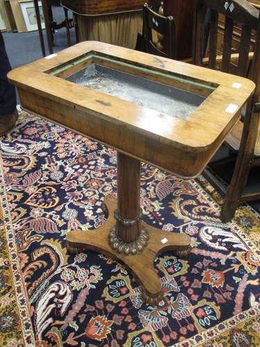 Lot 267 - A William IV rosewood occasional table with...