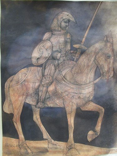 Lot 207 - Peter Nuttall (Contemporary), A Knight on...