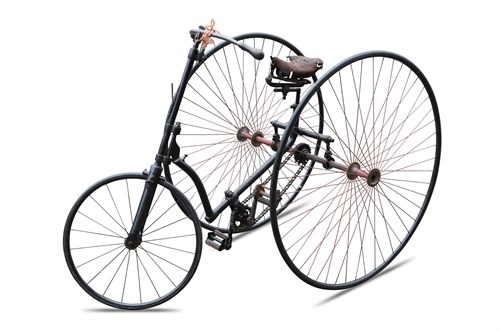 Lot 227 - A late 19th century chain driven tricycle, possibly a 'Singer straight steerer'