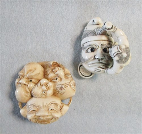 Lot 170 - A collection of 8 netsuke, Meiji period and later