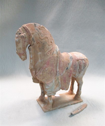 Lot 105 - A pottery model horse, Sui or early Tang dynasty