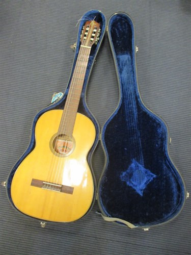 Lot 89 - A Japanese made classical guitar in case