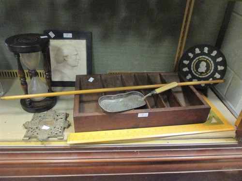 Lot 22 - Two wooden measures or rules, Wedgwood...