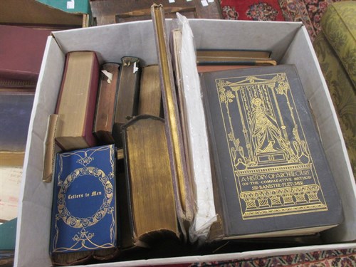 Lot 396 - A Victorian album of crests; various loose...