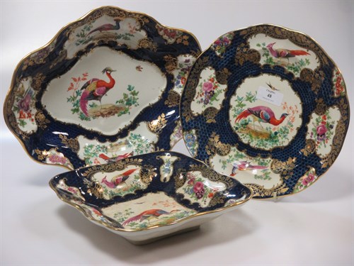Lot 48 - A Booth's dinner service, decorated in 18th...
