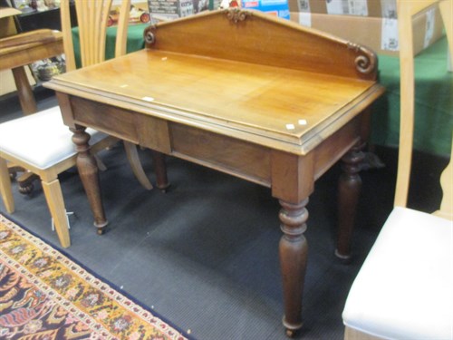 Lot 271 - A small Victorian hall table, with blind...