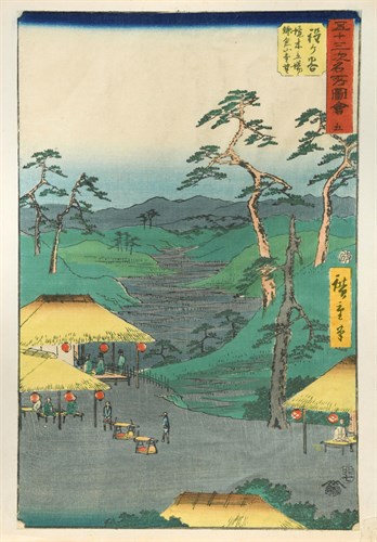 Lot 146 - Utagawa Hiroshige (1797 – 1858), six woodblock prints, Edo period
