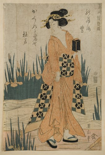 Lot 148 - Kikukawa Eizan (1787 – 1867) two woodblock prints, Edo period