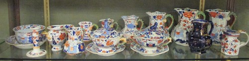 Lot 12 - A collection of Masons Imari ironstone to...