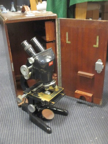 Lot 97 - A W. Watsons & Sons Bactil microscope (cased)
