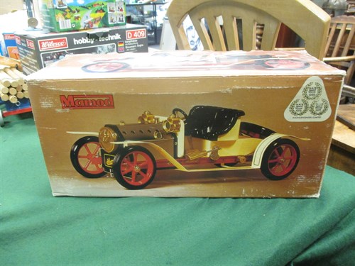 Lot 82 - A Mamod spirit fired live steam car, boxed and...