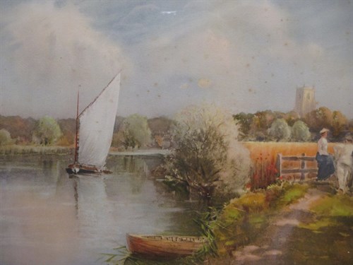 Lot 312 - English School, circa 1910, Edwardian scenes...