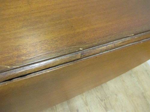 Lot 374 - A 19th century mahogany Irish wake table, 74 x...