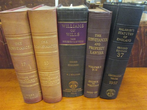 Lot 414 - A large collection of Legal reference books on...
