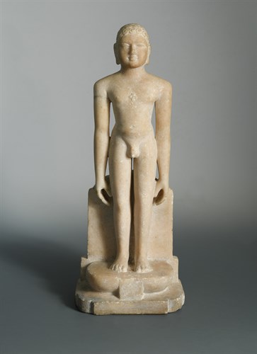 Lot 163 - A Jain marble figure of Tirthankara, 19th century or earlier