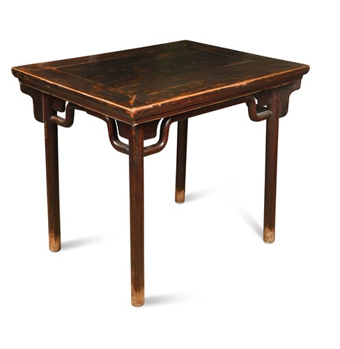 Lot 409 - A late 19th century Chinese elm table