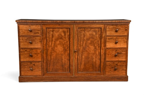 Lot 640 - A 19th century mahogany dwarf press in the manner of Gillows