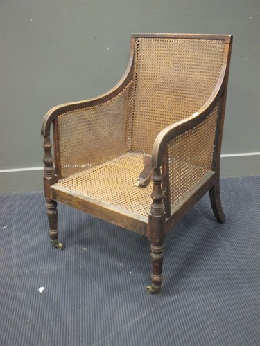 Lot 498 - A Regency mahogany library chair - a/f