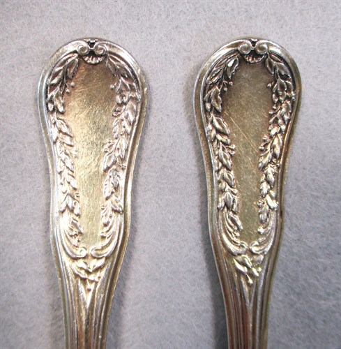 Lot 23 - A small collection of 18th century French metalwares flatware