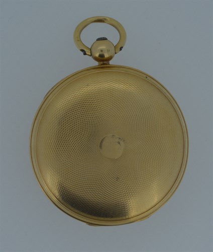 Lot 186 - Ino. Edmonds - A William IV 18ct gold open faced pocket watch