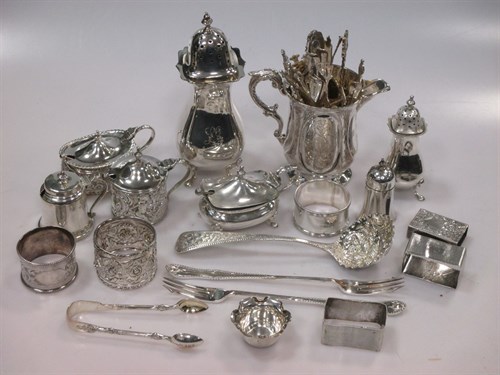 Lot 239 - A collection of silverware including...