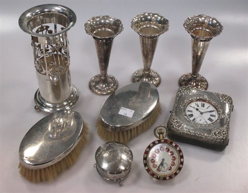 Lot 238 - A collection of silverware including three...