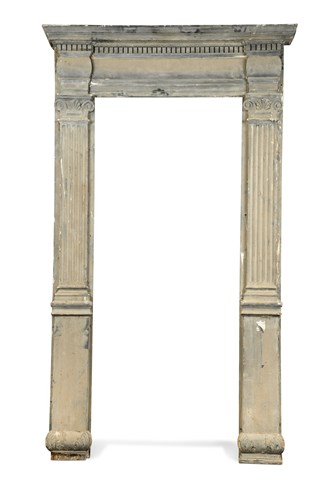 Lot 595 - A George III painted country house door architrave