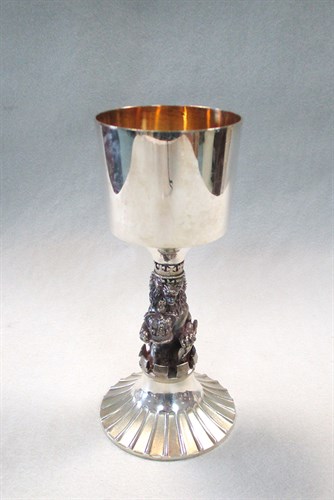 Lot 64 - Tim Minett for Aurum, a limited edition silver Westminster Abbey goblet, London, 1977