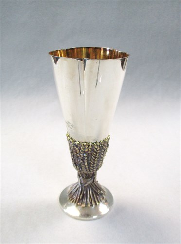Lot 67 - Desmond Clen Murphy for Aurum, a limited edition silver and silver gilt  Chichester cathedral goblet, London, 1976