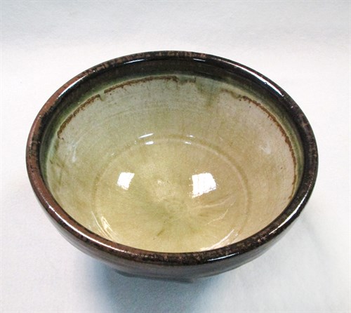 Lot 42 - Richard Batterham (born 1936), a cut sided stoneware bowl