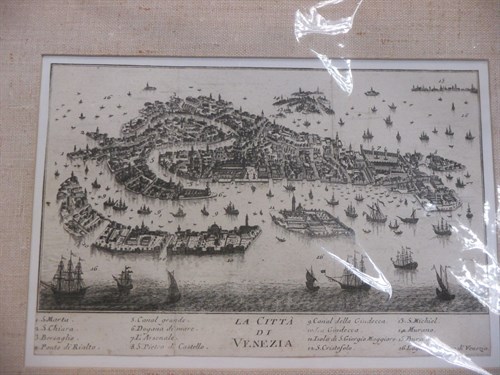 Lot 128 - Engraving of Venice map