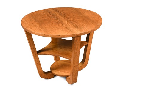 Lot 144 - An Art Deco walnut occasional table