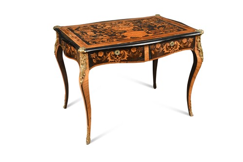 Lot 556 - A late 18th century Dutch marquetry inlaid centre table