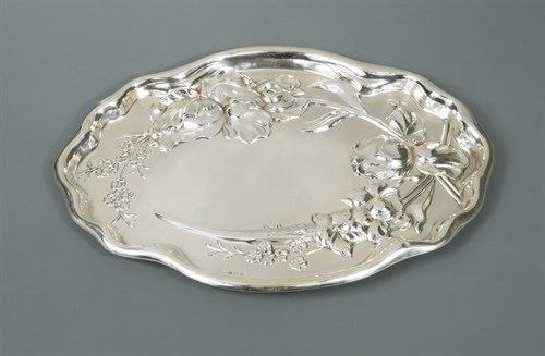 Lot 95 - An Edward VII Art Nouveau dressing table tray