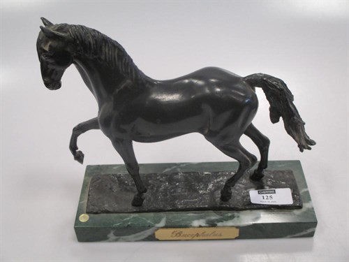 Lot 125 - Bucephales, on a marble stand