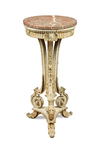 Lot 564 - A Gris Trianon and parcel gilt gueridon