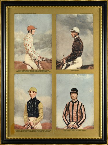 Lot 109 - Famous Jockeys, a limited edition colour print...