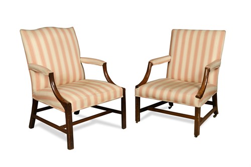 Lot 673 - A matched pair of Gainsborough Chairs